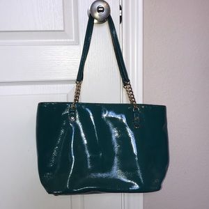 Teal Michael Kors purse